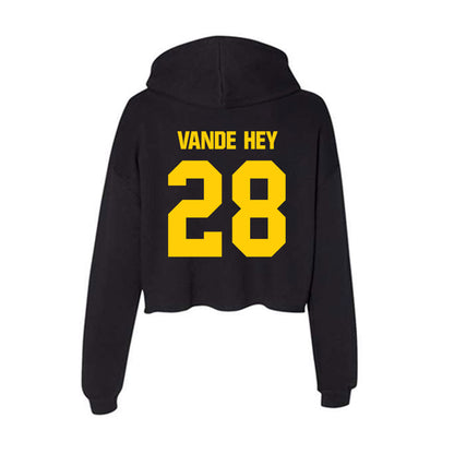 Iowa - NCAA Baseball : Trevor Vande Hey - Women's Crop Fleece Hoodie-1