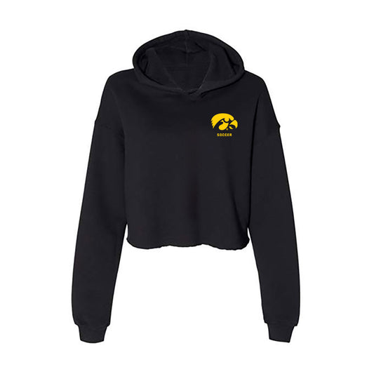 Iowa - NCAA Women's Soccer : Abby Warner - Classic Shersey Women's Crop Fleece Hooded Sweatshirt-0