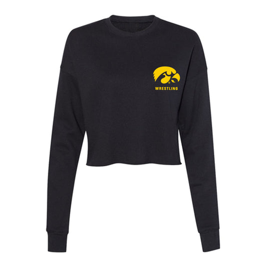 Iowa - NCAA Wrestling : Jesse Ybarra - Women's Cropped Crew Fleece-0