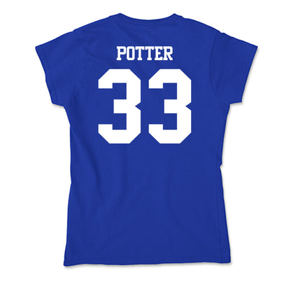 Kentucky - NCAA Men's Basketball : Reece Potter - Soft Style Women’s T-Shirt-1
