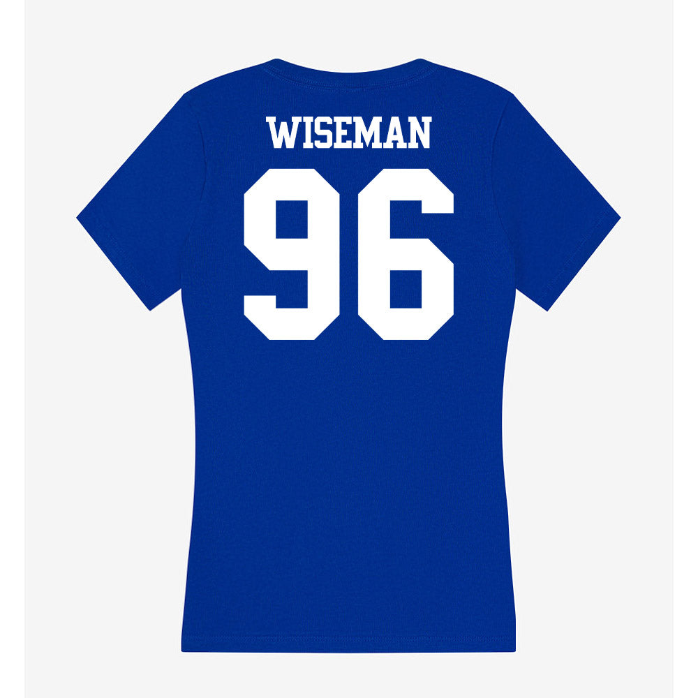 Kentucky - NCAA Football : Dominic Wiseman - Women's V-Neck T-Shirt-1