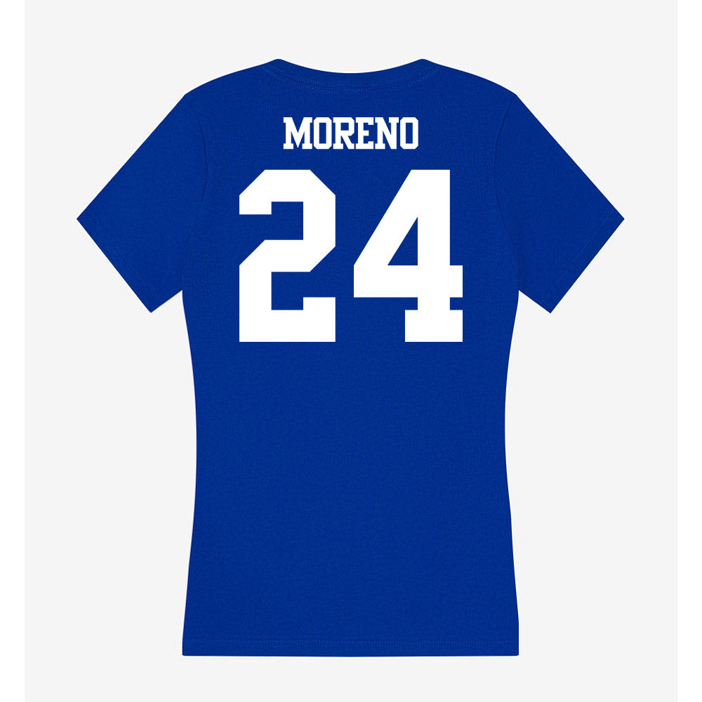 Kentucky - NCAA Men's Basketball : Malachi Moreno - Women's V-Neck T-Shirt-1