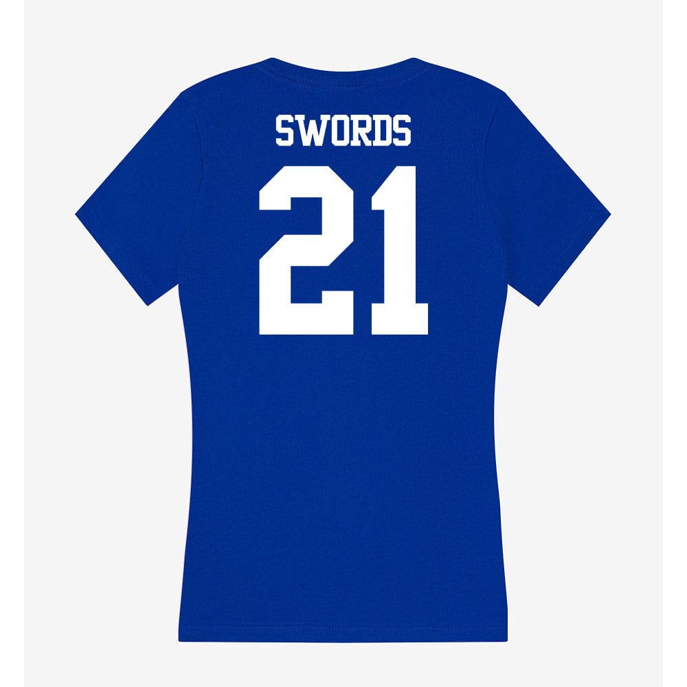 Kentucky - NCAA Women's Basketball : Savannah Swords - Women's V-Neck T-Shirt-1
