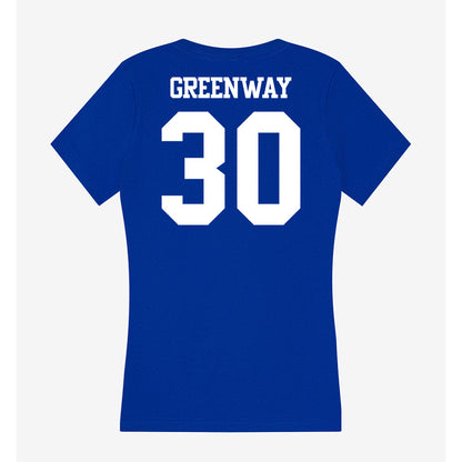 Kentucky - NCAA Women's Basketball : Maddyn Greenway - Women's V-Neck T-Shirt-1