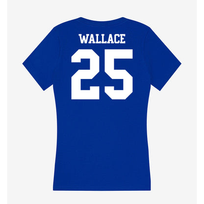 Kentucky - NCAA Football : Tavion Wallace - Women's V-Neck T-Shirt-1