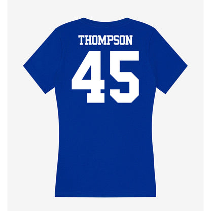 Kentucky - NCAA Football : Kris Thompson - Women's V-Neck T-Shirt-1