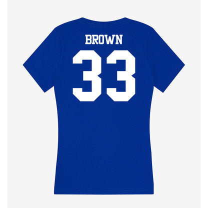 Kentucky - NCAA Football : Sam Brown - Women's V-Neck T-Shirt-1