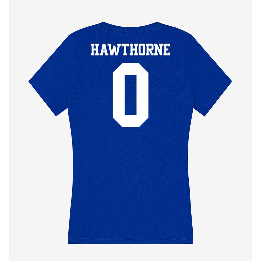 Kentucky - NCAA Men's Basketball : Zyon Hawthorne - Women's V-Neck T-Shirt-1