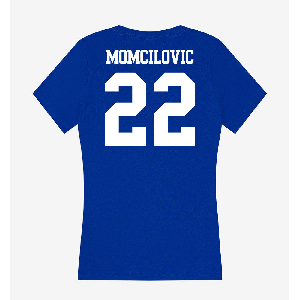 Kentucky - NCAA Men's Basketball : Milan Momcilovic - Women's V-Neck T-Shirt-1