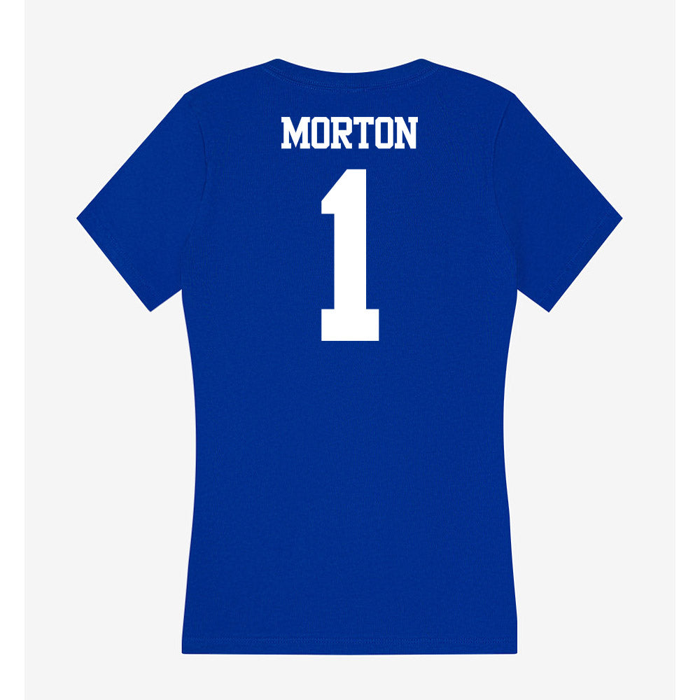Kentucky - NCAA Men's Basketball : Jerone Morton - Women's V-Neck T-Shirt-1