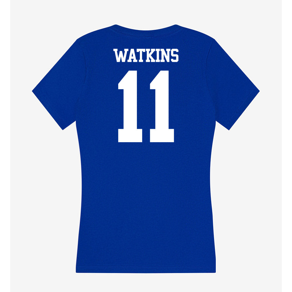 Kentucky - NCAA Football : Lincoln Watkins - Women's V-Neck T-Shirt-1