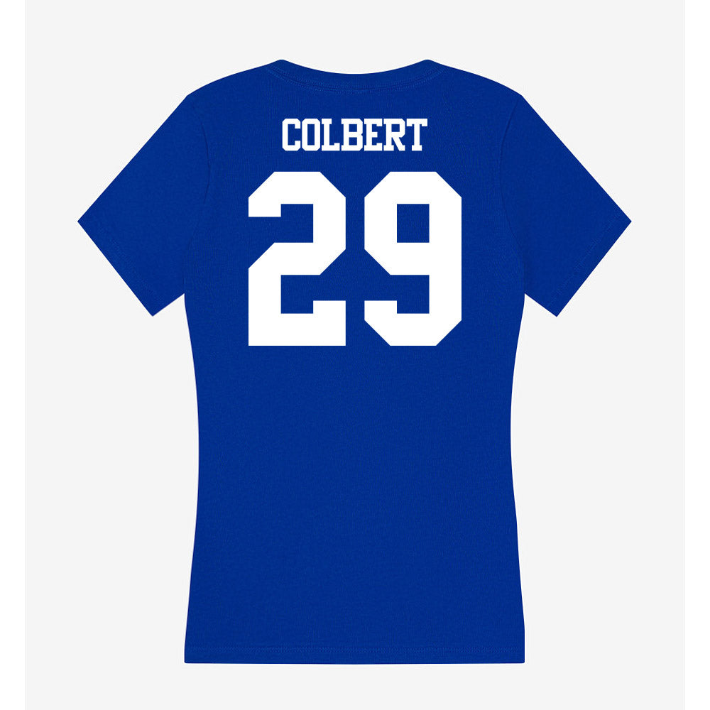 Kentucky - NCAA Football : Jordan Colbert - Women's V-Neck T-Shirt-1