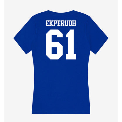 Kentucky - NCAA Football : Jason Ekperuoh - Women's V-Neck T-Shirt-1