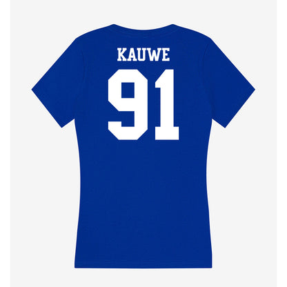 Kentucky - NCAA Football : Jacob Kauwe - Women's V-Neck T-Shirt-1
