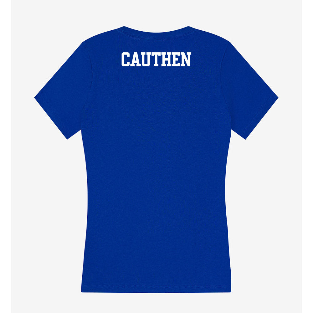 Kentucky - NCAA Men's Golf : Charles Cauthen - Women's V-Neck T-Shirt-1
