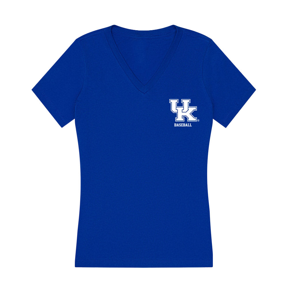 Kentucky - NCAA Baseball : Riley Jackson - Women's V-Neck T-Shirt-0