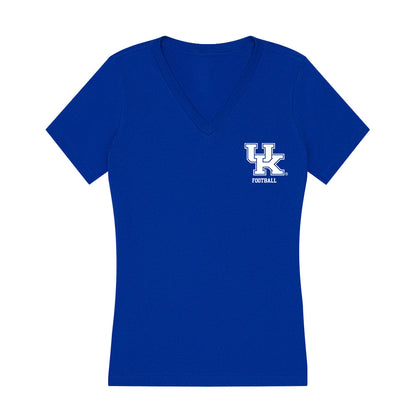 Kentucky - NCAA Football : William Drakeford Jr. - Women's V-Neck T-Shirt-0