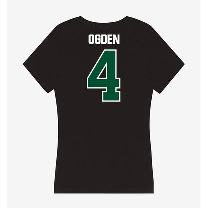 Miami - NCAA Baseball : Jake Ogden - Women's V-Neck T-Shirt-1