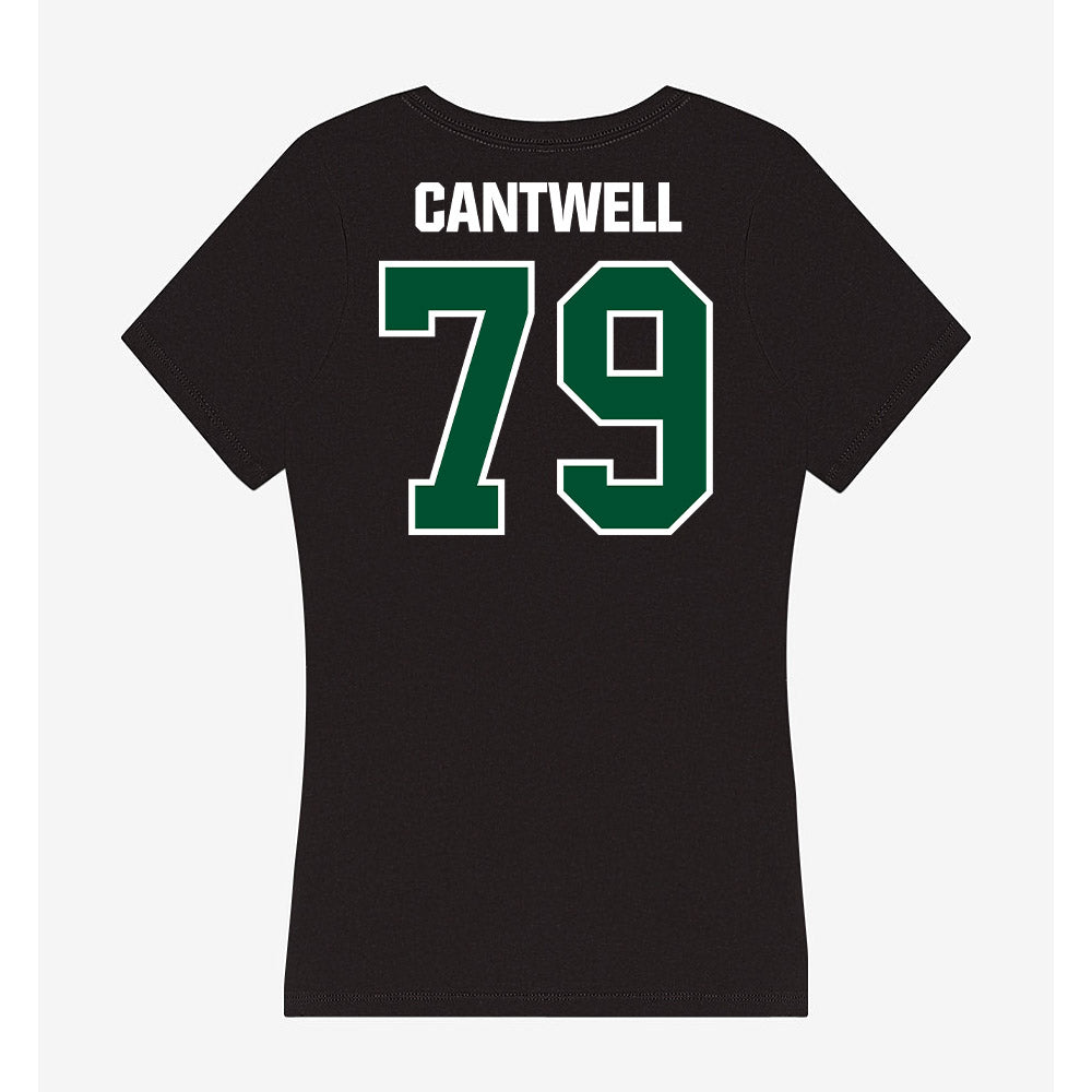 Miami - NCAA Football : Jackson Cantwell - Women's V-Neck T-Shirt-1