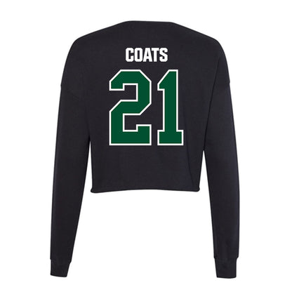 Miami - NCAA Baseball : TJ Coats - Women's Cropped Crew Fleece-1