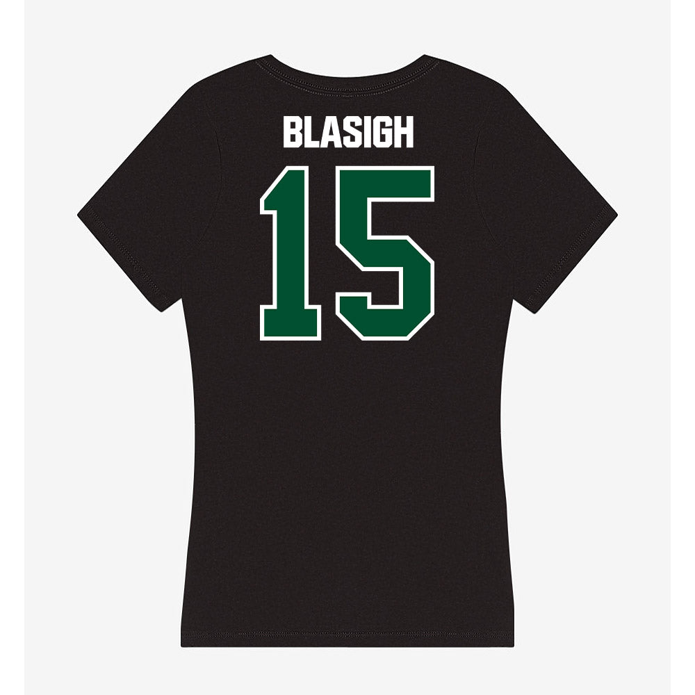 Miami - NCAA Women's Basketball : Vittoria Blasigh - Women's V-Neck T-Shirt-1