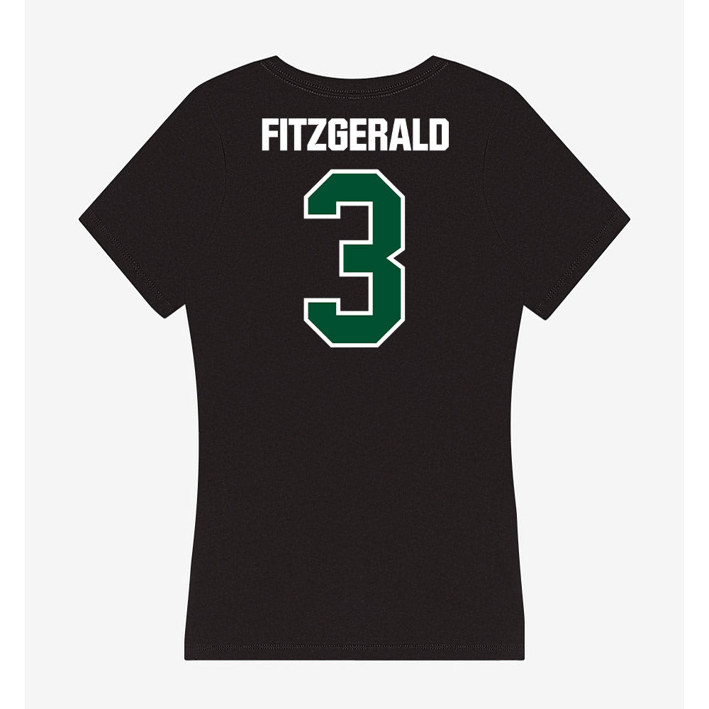 Miami - NCAA Football : Bryce Fitzgerald - Women's V-Neck T-Shirt-1