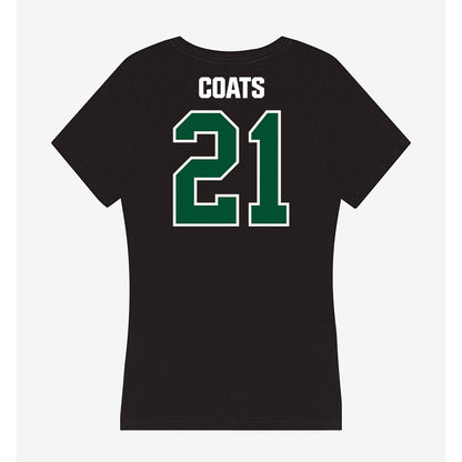 Miami - NCAA Baseball : TJ Coats - Women's V-Neck T-Shirt-1