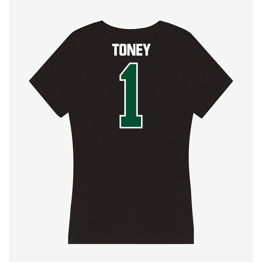 Miami - NCAA Football : Malachi Toney - Women's V-Neck T-Shirt-1