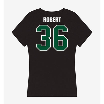 Miami - NCAA Baseball : Nick Robert - Women's V-Neck T-Shirt-1