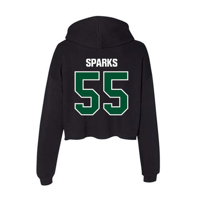 Miami - NCAA Football : JJ Sparks - Women's Crop Fleece Hoodie-1