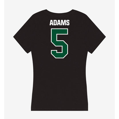 Miami - NCAA Women's Basketball : Ahnay Adams - Women's V-Neck T-Shirt-1