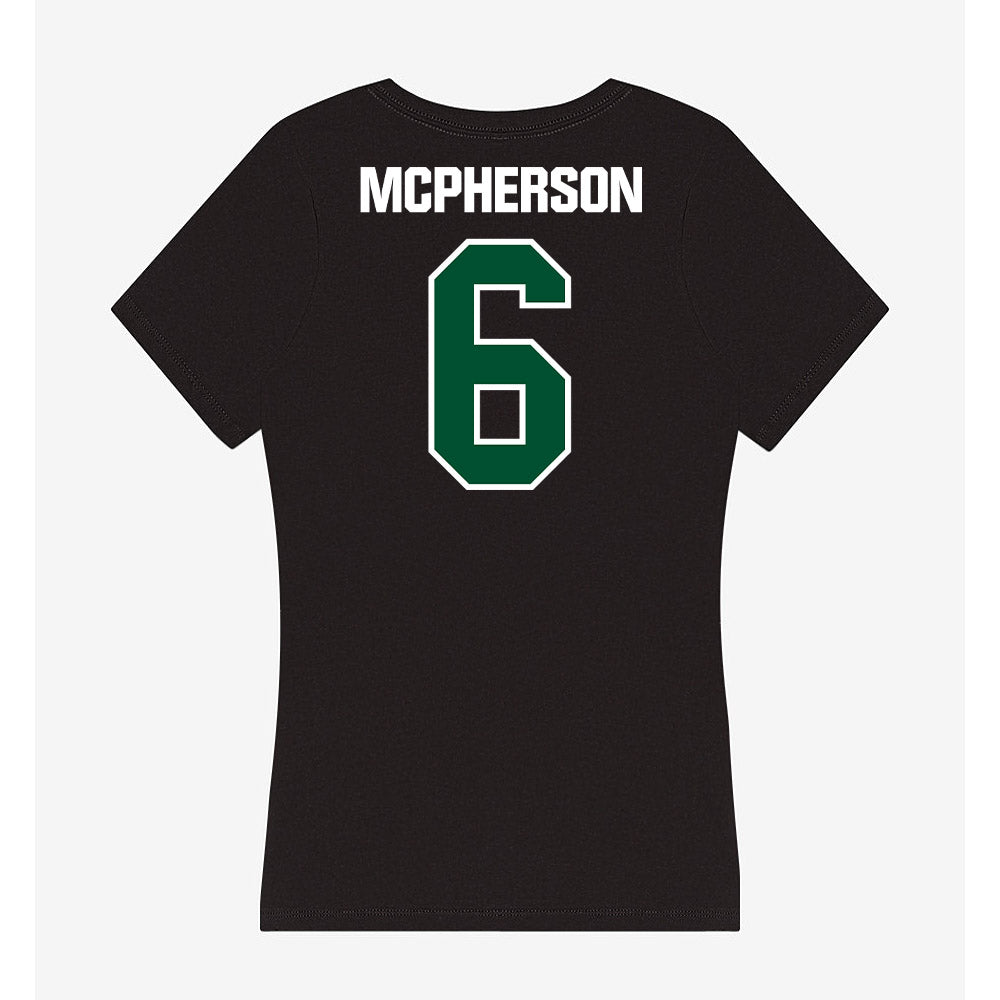 Miami - NCAA Women's Soccer : Jaileah Mcpherson - Women's V-Neck T-Shirt-1