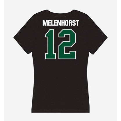Miami - NCAA Women's Soccer : Teegan Melenhorst - Women's V-Neck T-Shirt-1