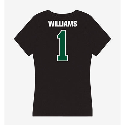 Miami - NCAA Women's Basketball : Camille Williams - Women's V-Neck T-Shirt-1