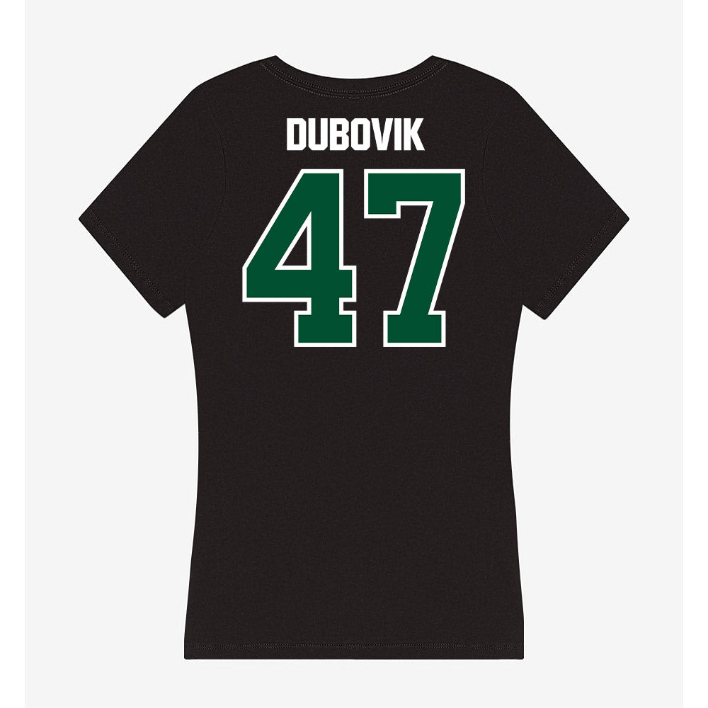 Miami - NCAA Baseball : Dylan Dubovik - Women's V-Neck T-Shirt-1
