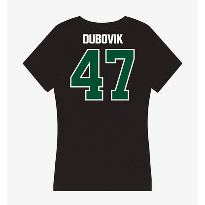 Miami - NCAA Baseball : Dylan Dubovik - Women's V-Neck T-Shirt-1