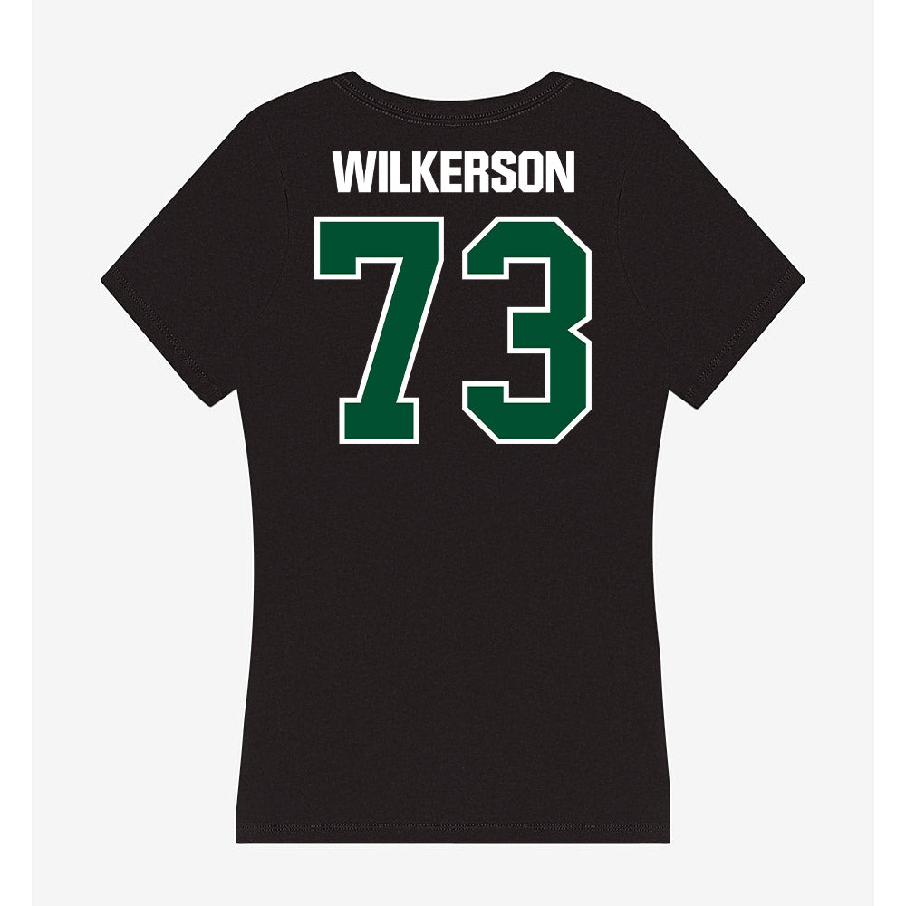 Miami - NCAA Football : Jaden Wilkerson - Women's V-Neck T-Shirt-1