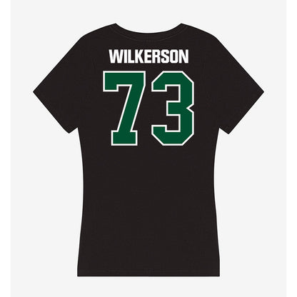 Miami - NCAA Football : Jaden Wilkerson - Women's V-Neck T-Shirt-1