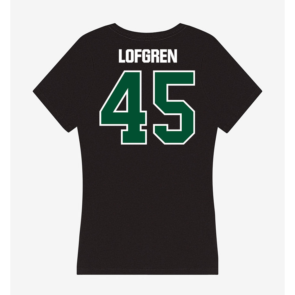 Miami - NCAA Baseball : Brixton Lofgren - Women's V-Neck T-Shirt-1