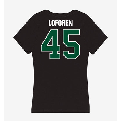 Miami - NCAA Baseball : Brixton Lofgren - Women's V-Neck T-Shirt-1