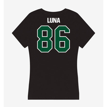 Miami - NCAA Football : Kolby Luna - Women's V-Neck T-Shirt-1