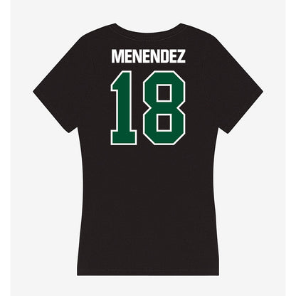 Miami - NCAA Baseball : Frank Menendez - Women's V-Neck T-Shirt-1