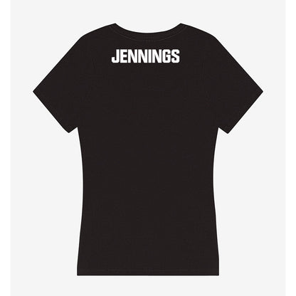 Miami - NCAA Women's Track & Field : Brittney Jennings - Women's V-Neck T-Shirt-1