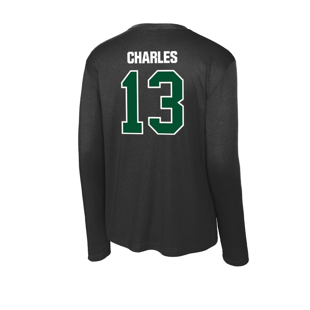 Miami - NCAA Football : Asharri Charles - Activewear Long Sleeve T-Shirt-1
