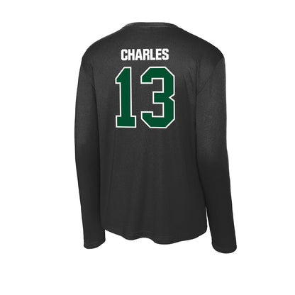 Miami - NCAA Football : Asharri Charles - Activewear Long Sleeve T-Shirt-1