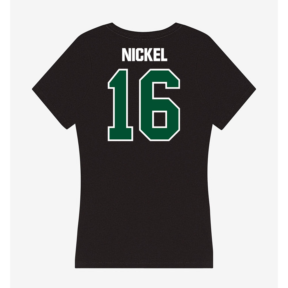 Miami - NCAA Football : Luke Nickel - Women's V-Neck T-Shirt-1