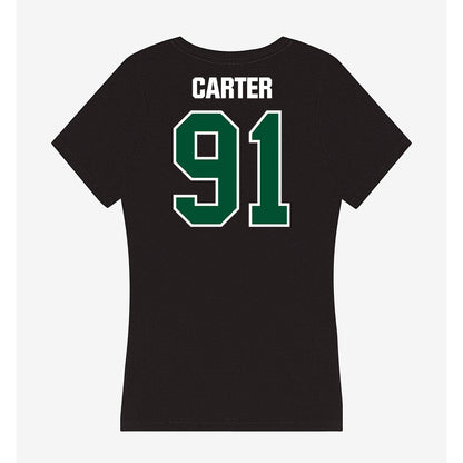 Miami - NCAA Football : Jarquez Carter - Women's V-Neck T-Shirt-1