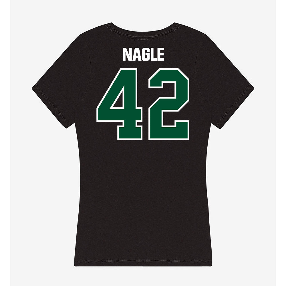Miami - NCAA Football : Logan Nagle - Women's V-Neck T-Shirt-1