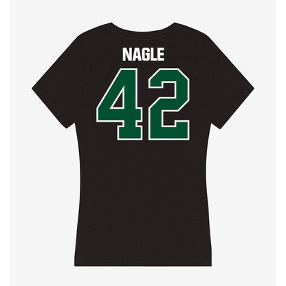Miami - NCAA Football : Logan Nagle - Women's V-Neck T-Shirt-1