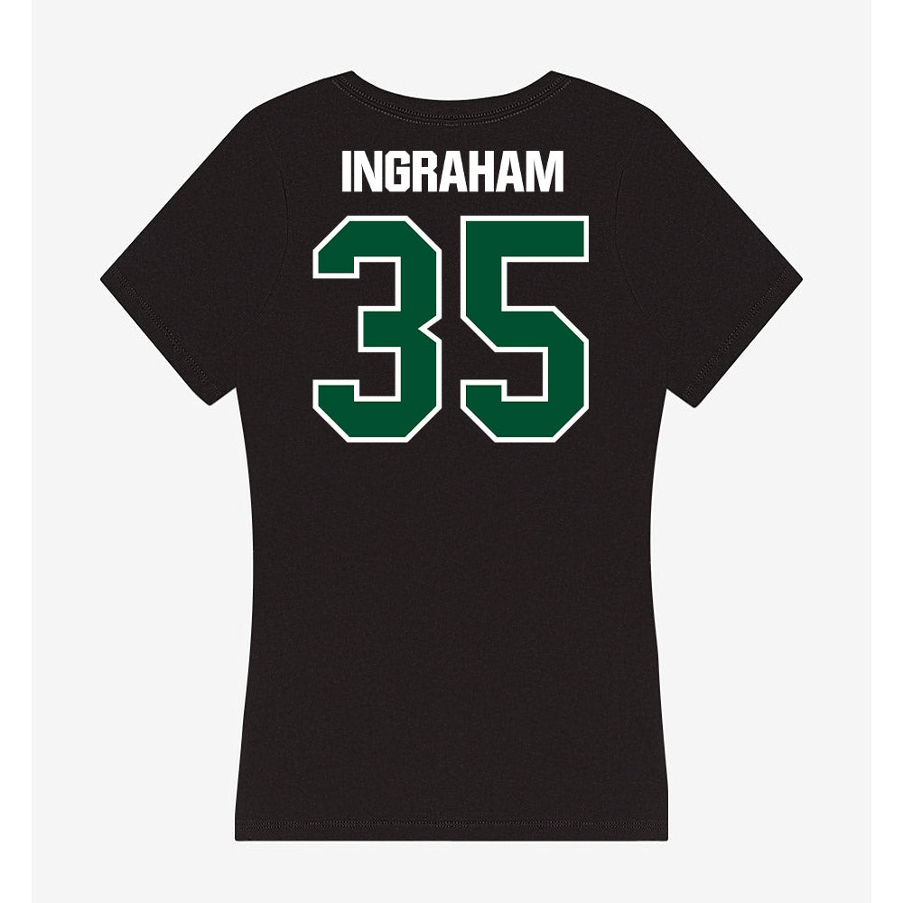 Miami - NCAA Football : Monroe Ingraham - Women's V-Neck T-Shirt-1
